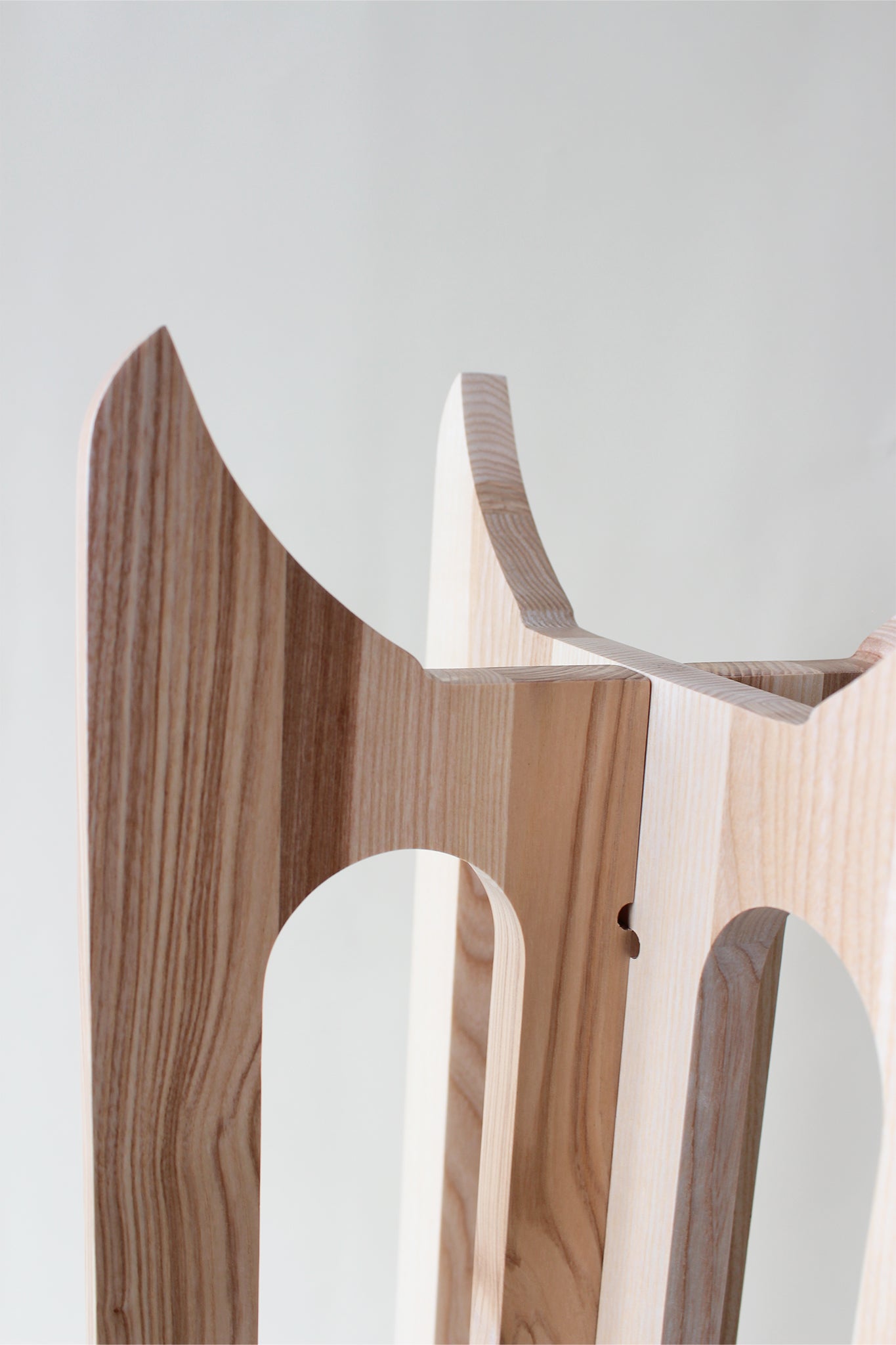 top of arches wooden plant stand by braid & wood