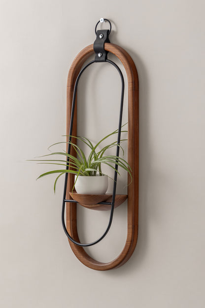 Crescent Air Plant Shelf + Pot