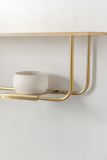 Curve Wall Shelf + Pot Duo
