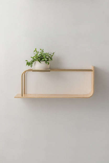 Curve Wall Shelf + Pot