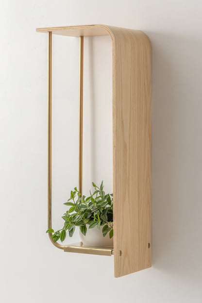 Curve Wall Shelf + Pot