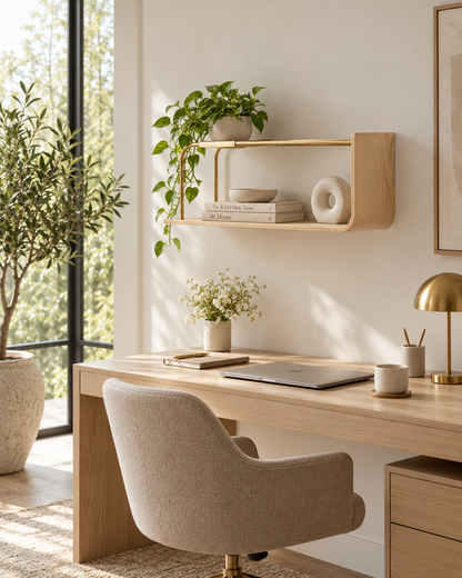 Curve Wall Shelf + Pot