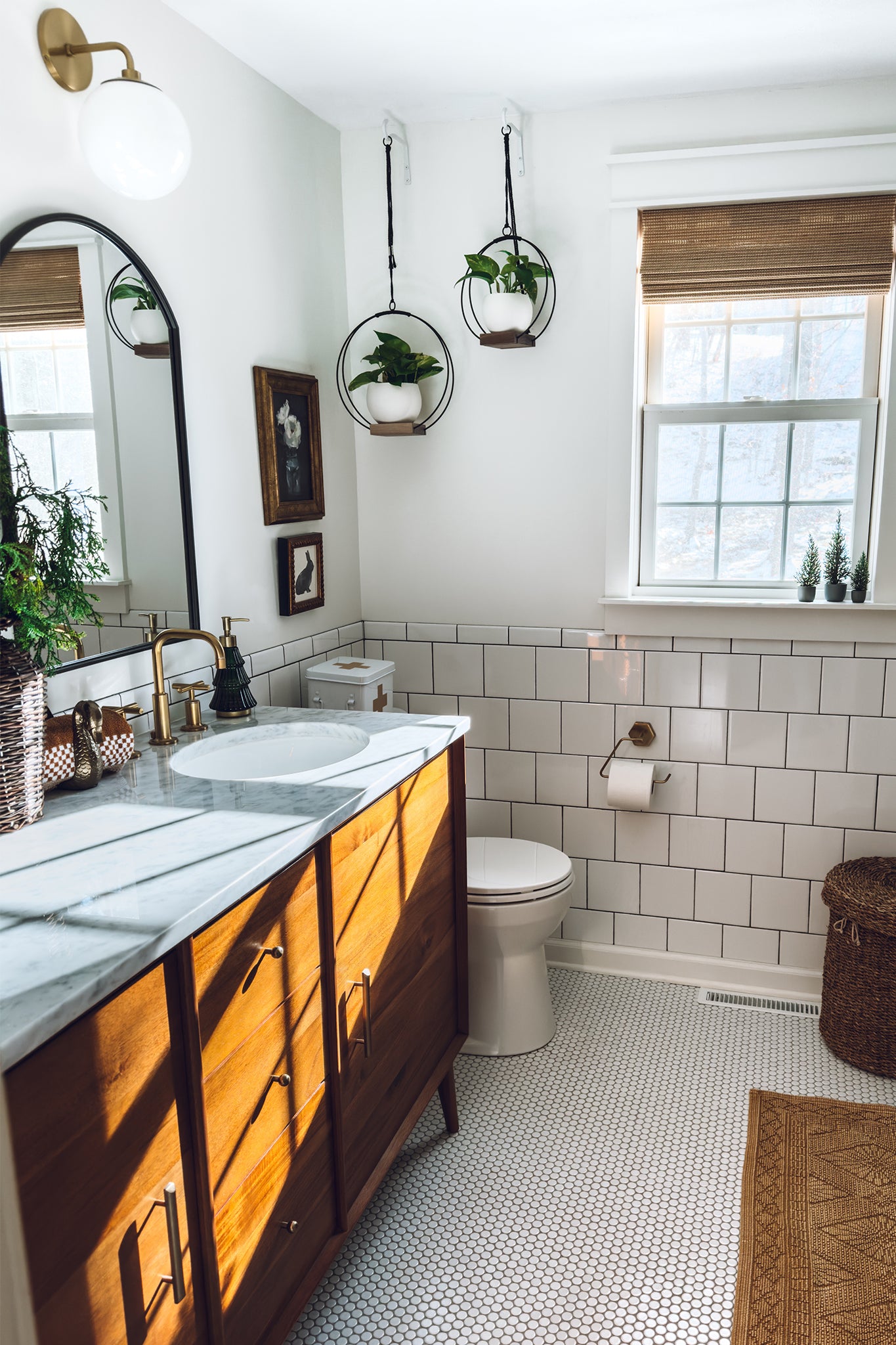 hanging planter in bathroom Plant Hanger