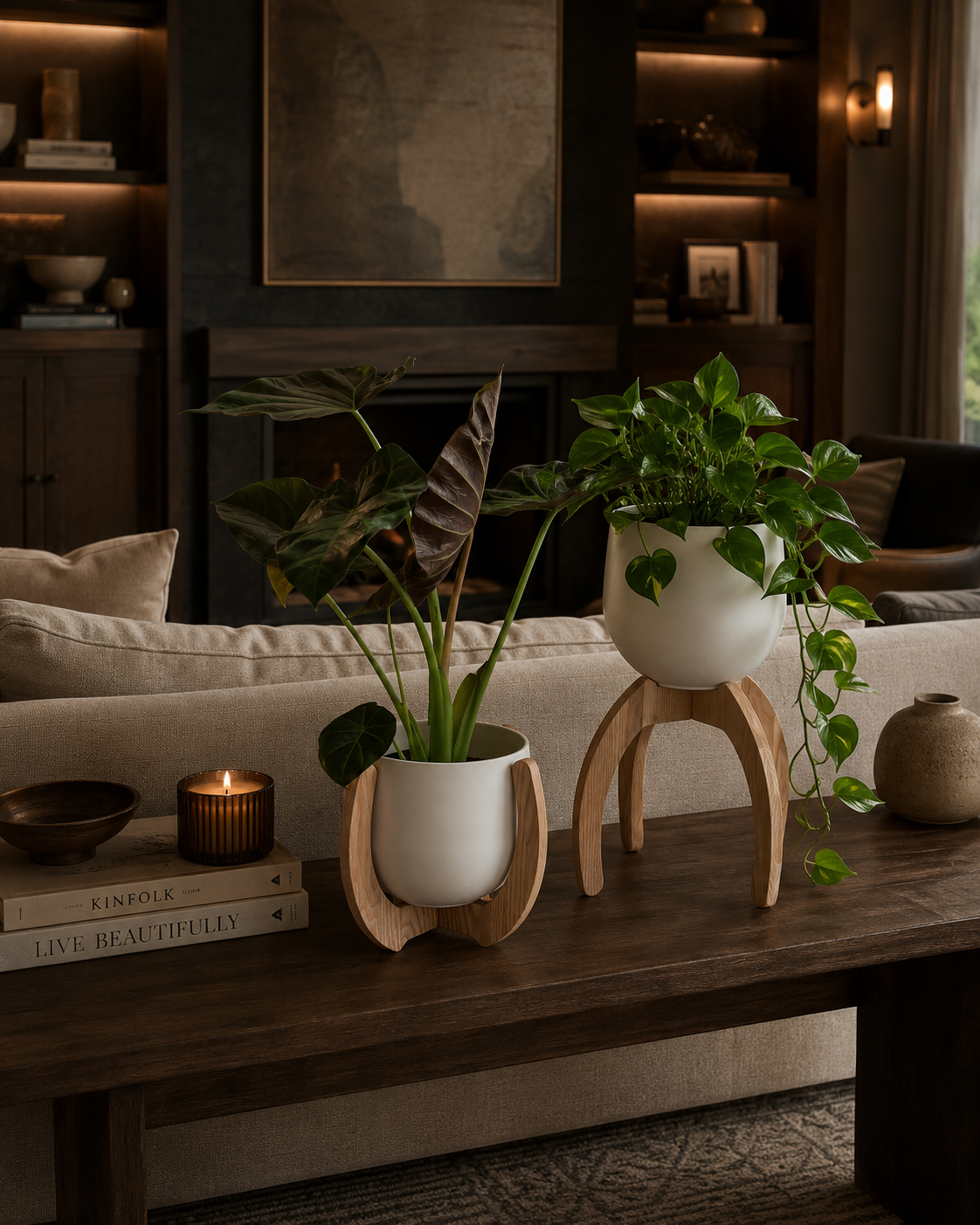 Nested Plant Stand + Pot Duo