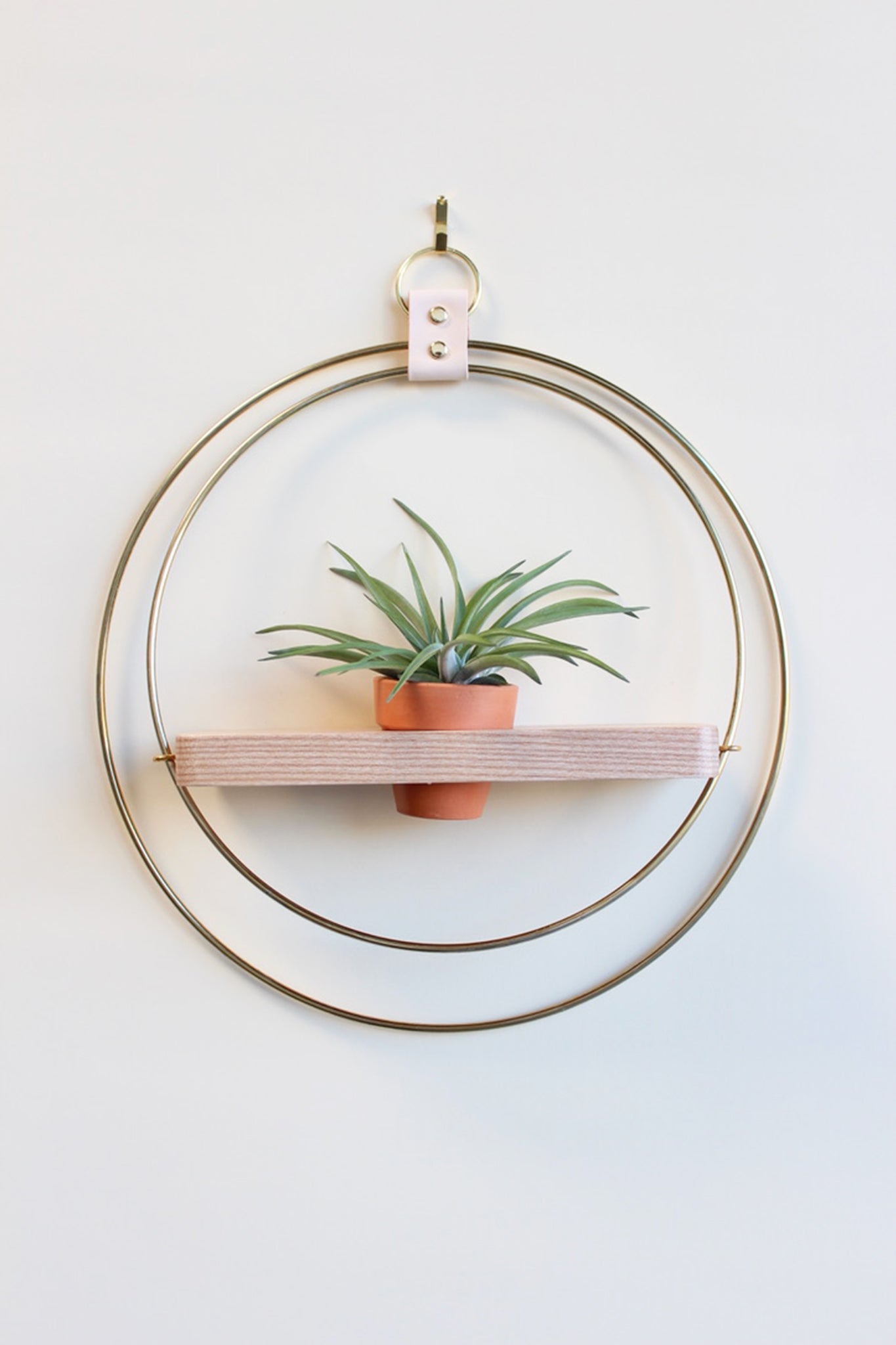 hanging plant stand wood Plant Shelf (Dark & Stormy)