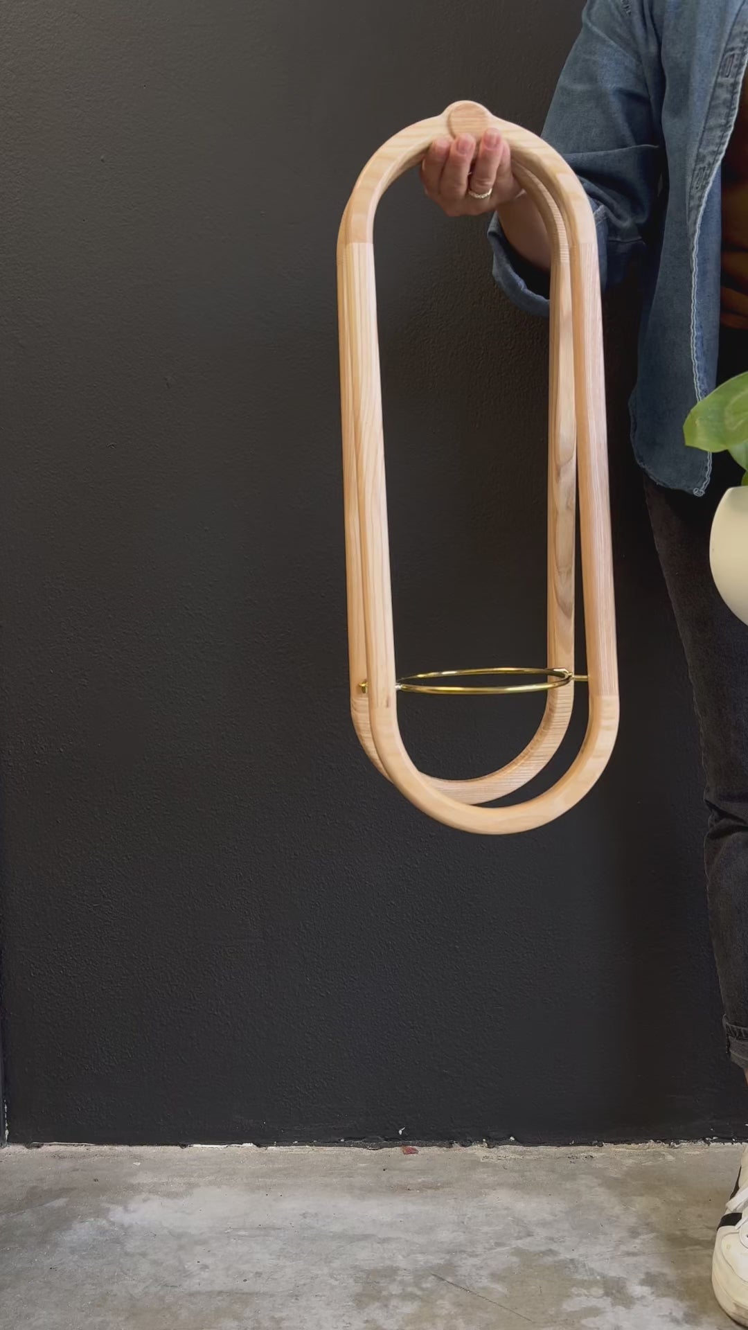 assembly video for frame wall planter + pot by Braid & Wood
